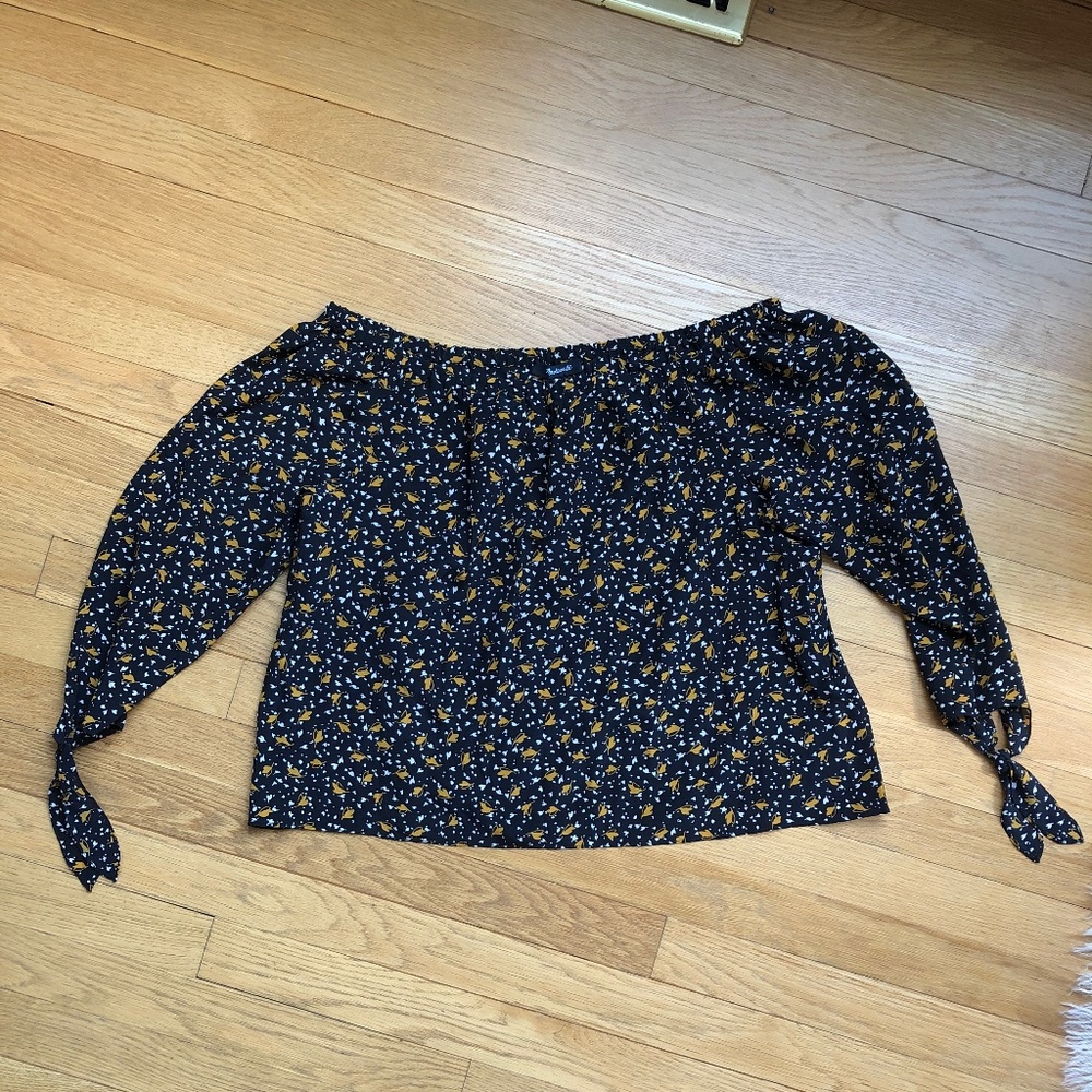 Silk Madewell Off-Shoulder Blouse